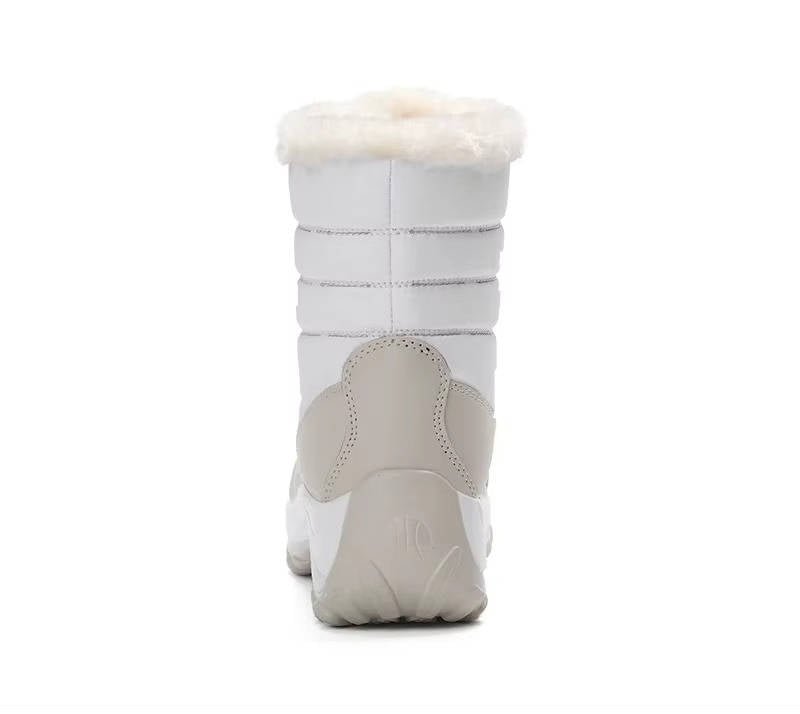 Women's Faux Leather Ankle Snow Boots
