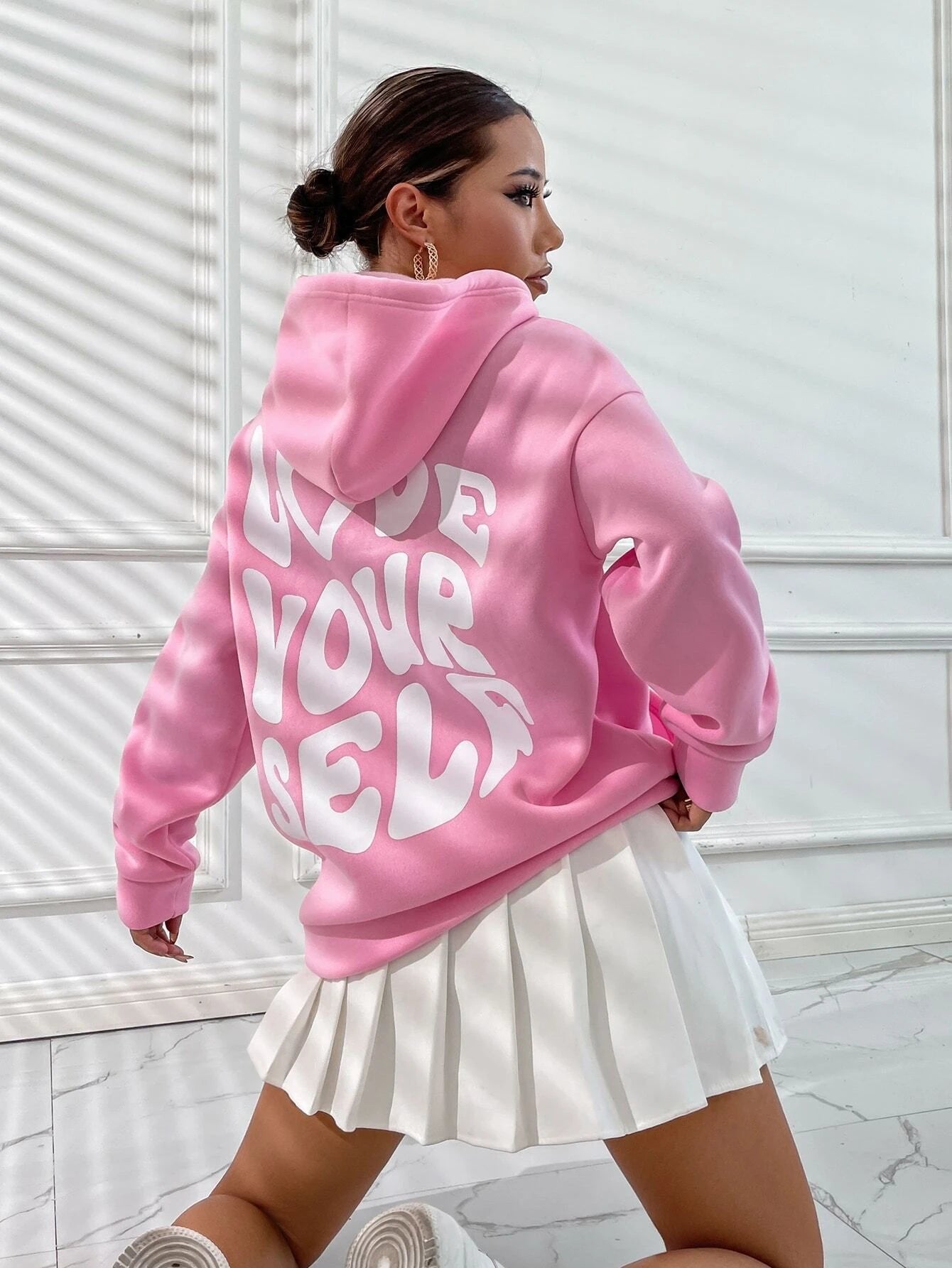 Women's Oversized Hoodie - Pink