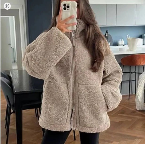 Women's Oversized Sherpa Jacket