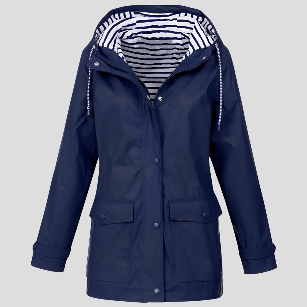Women's Rain Jacket - Navy Blue