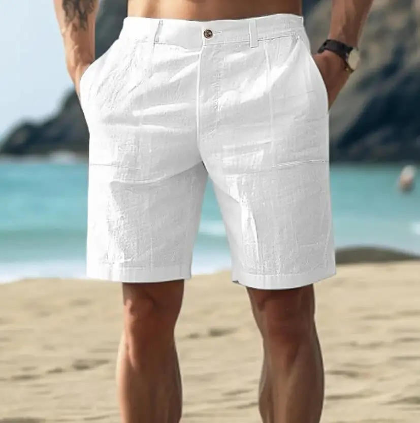 Mason Men's Linen Cargo Shorts 1