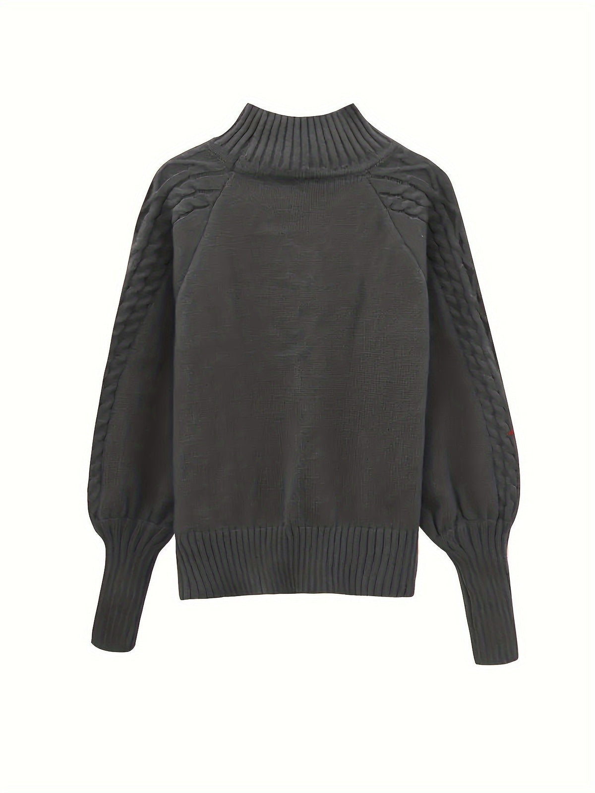 Women's Cable Knit Mock Neck Sweater
