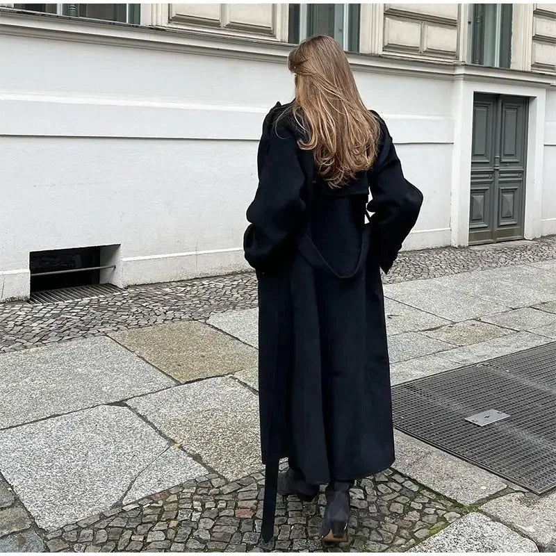 Women's Oversized Wool Trench Coat