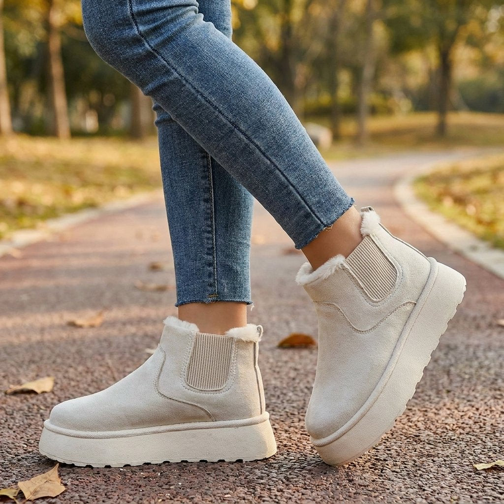 Women's Platform Chelsea Snow Boots