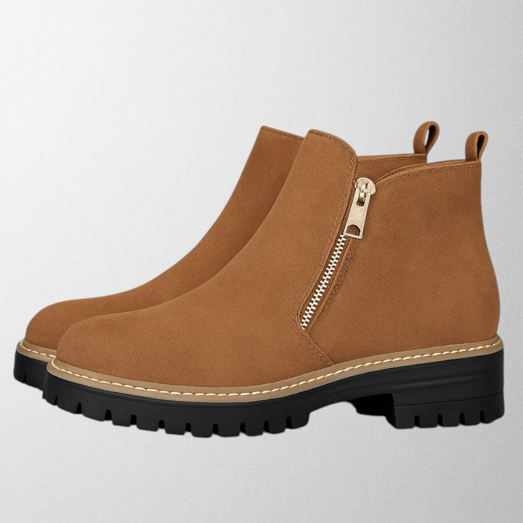 Women's Suede Chelsea Boots - Brown