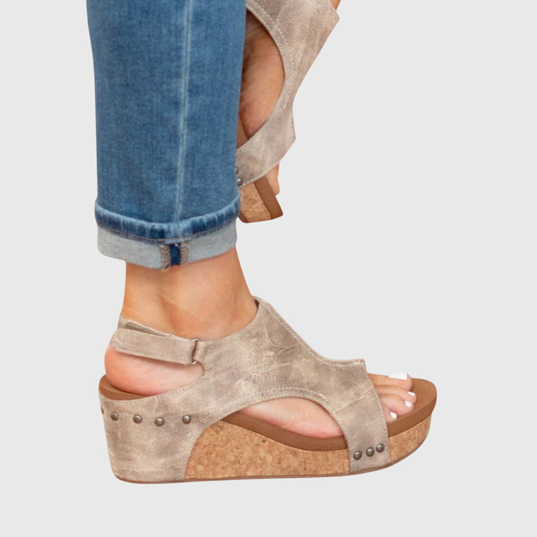 Natalie Women's Suede Platform Wedges 4