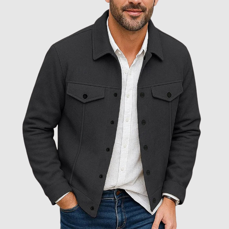 Noah Men's Wool Double Breasted Denim Jacket 1