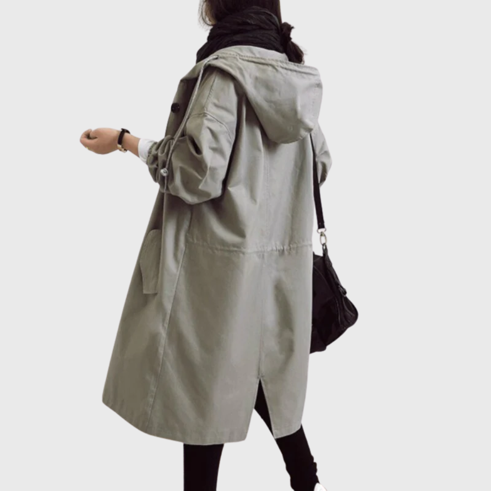 Odette Women's Hooded Trench Coat 7
