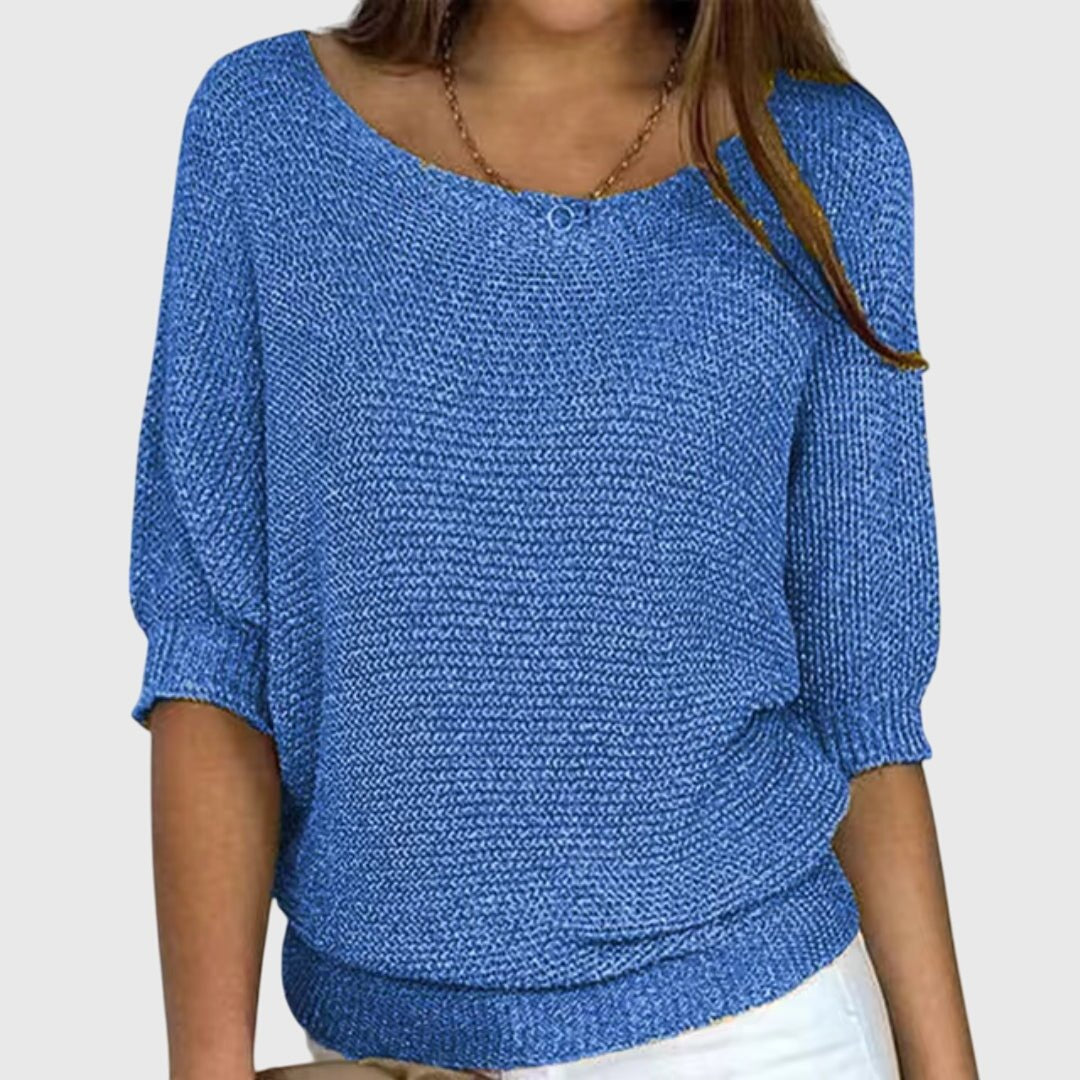 Women's Knit Sweater - Blue