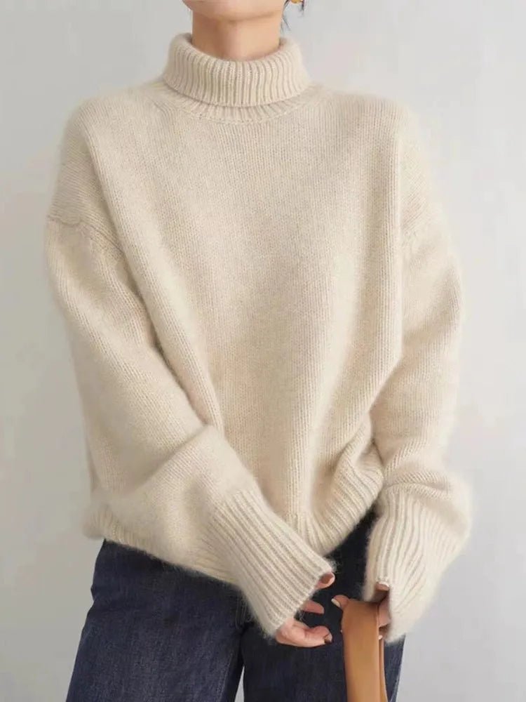 Women's Oversized Turtleneck Sweater