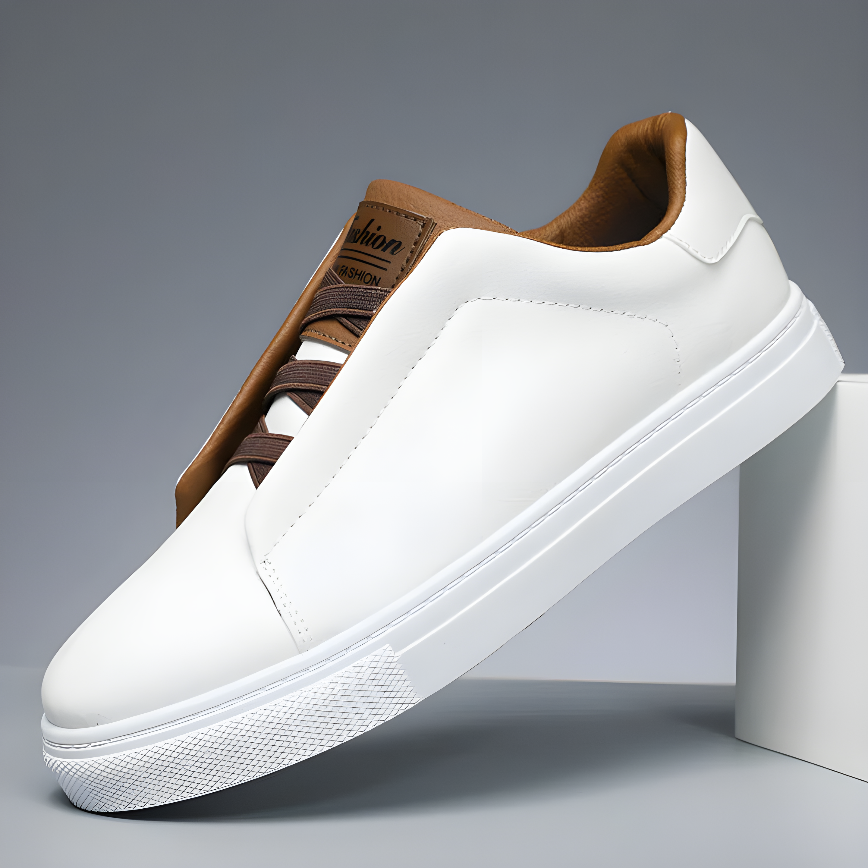 Parker Men's Leather Slip On Sneakers 1