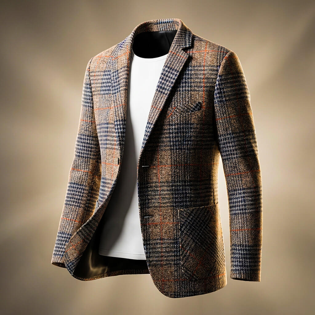 Parker Men's Wool Checked Blazer 1