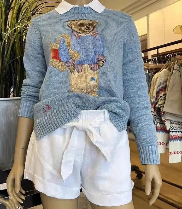 Women's Graphic Crew Neck Sweater - S