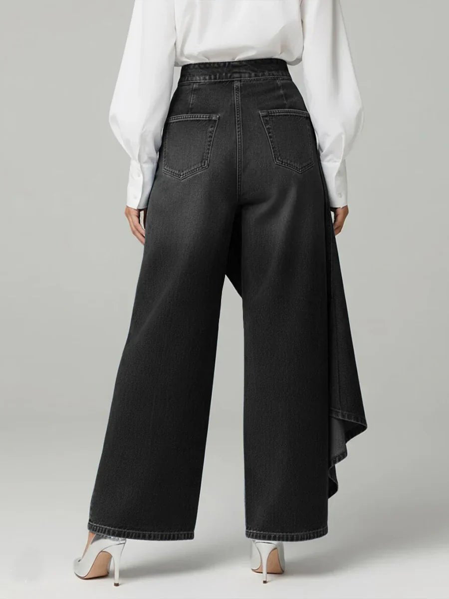 Women's High-Waisted Wide-Leg Jeans