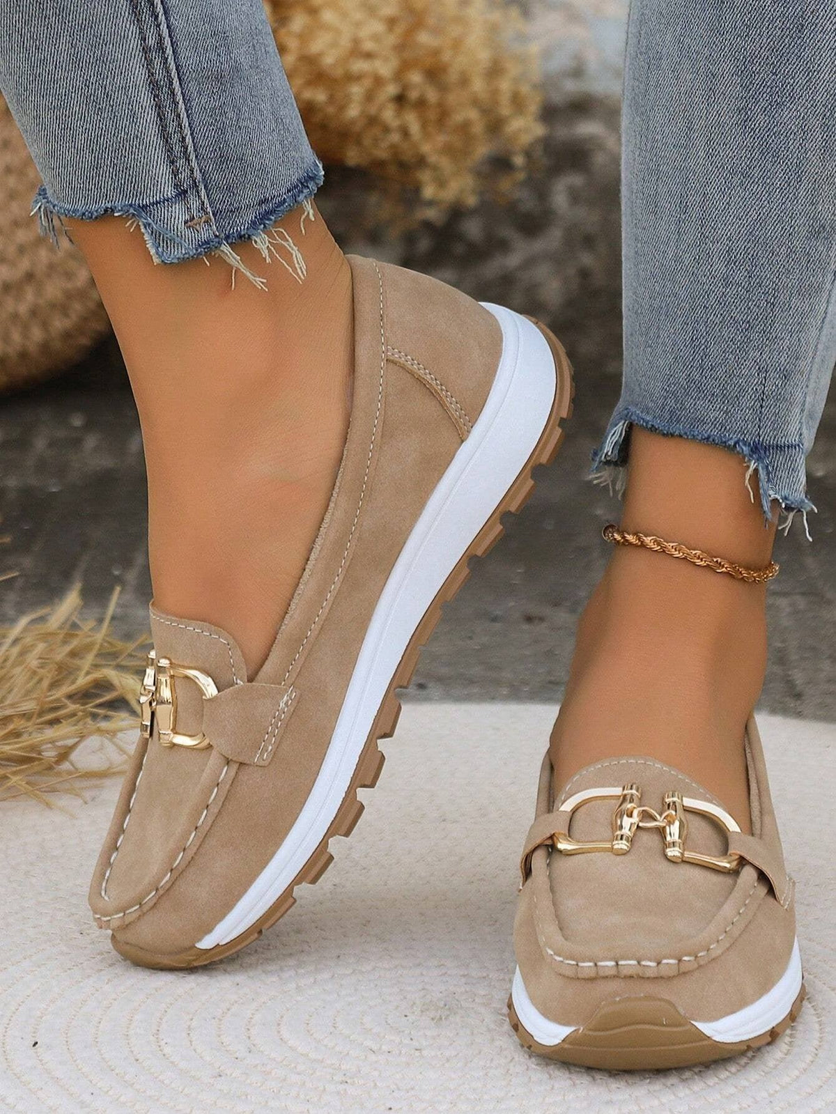 Women's Suede Platform Loafers