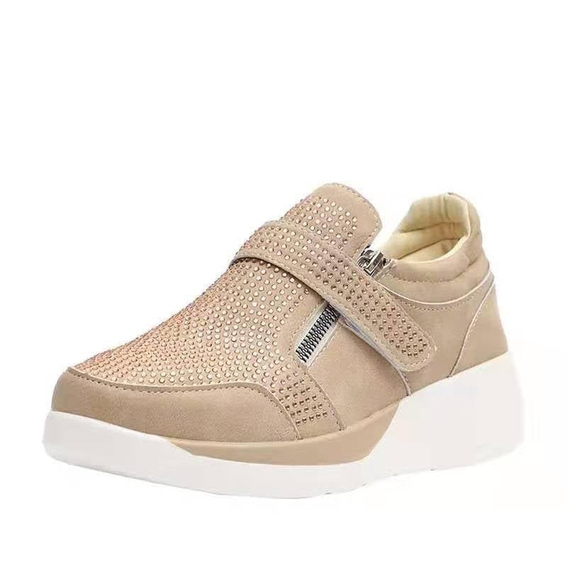 Women's Suede Wedge Sneakers