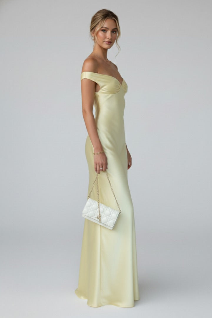 Formal Off Shoulder Maxi Dress