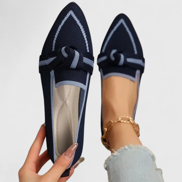 Pointed Toe Knit Flats
