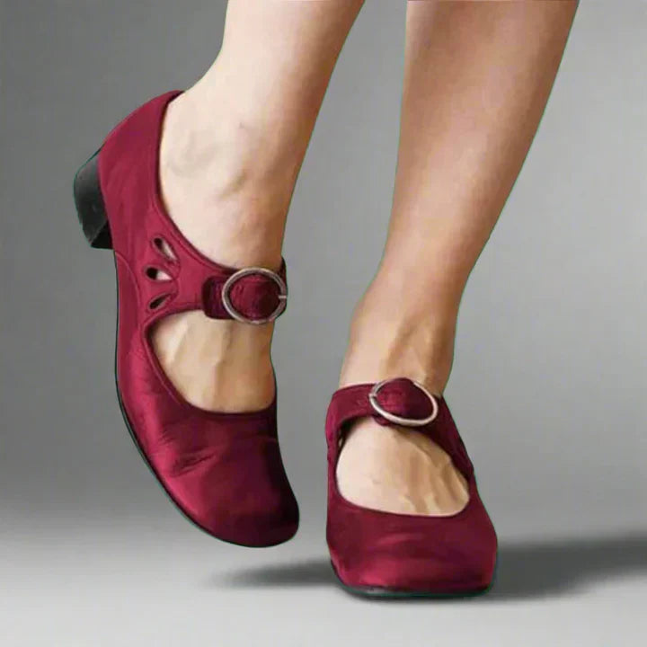 Quinn Women's Leather Mary Jane Heels 3