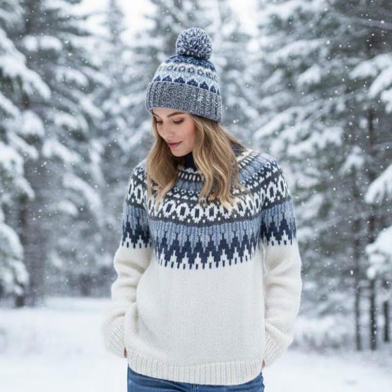 Women's Fair Isle Sweater - XL