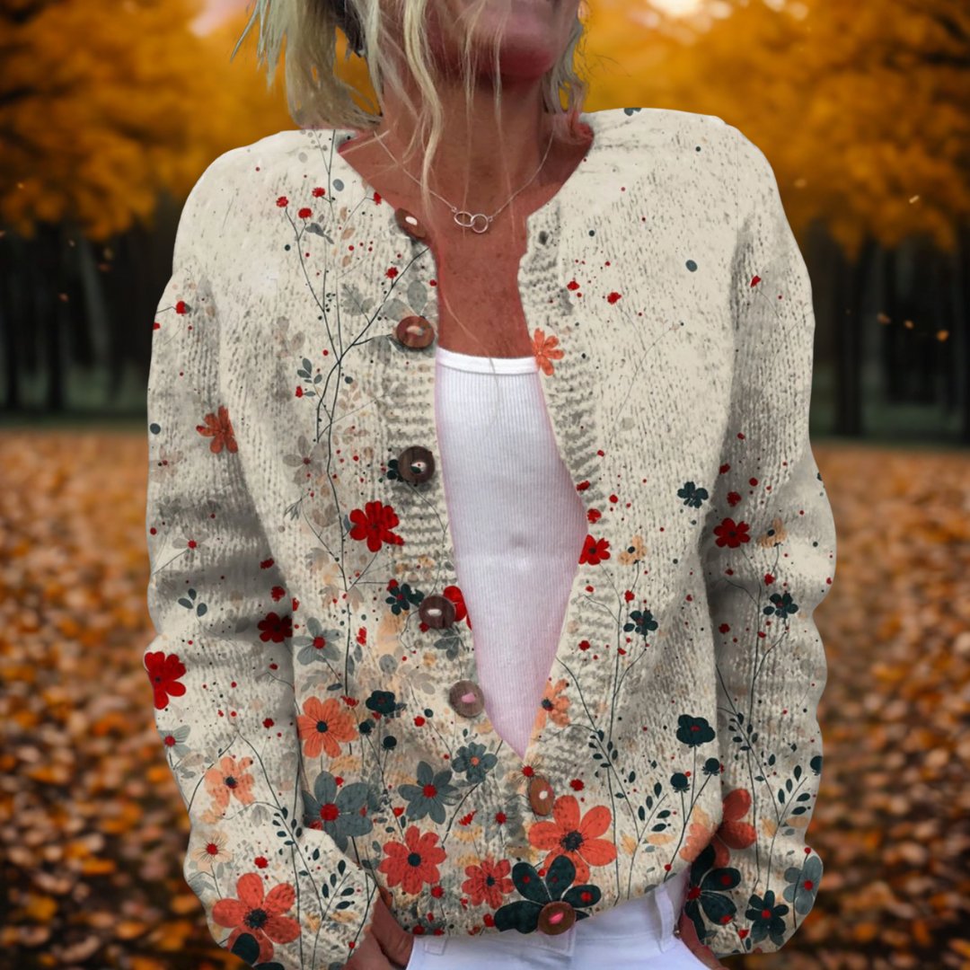 Women's Floral Cardigan - MultiColor
