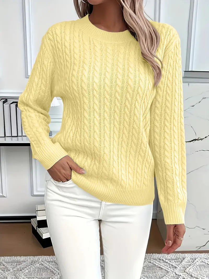 Women's Knit Sweater - Yellow