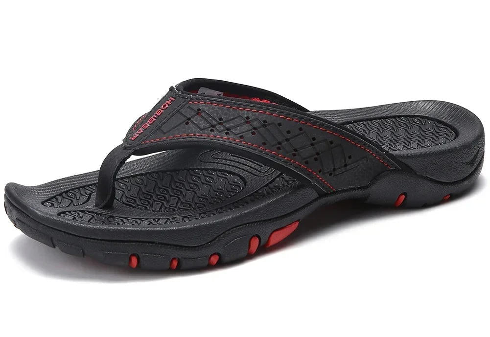 Reid Men's Leather Flip Flop Sandals 7