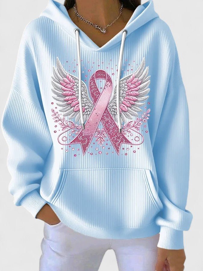 Women's Awareness Ribbon Hoodie - Blue