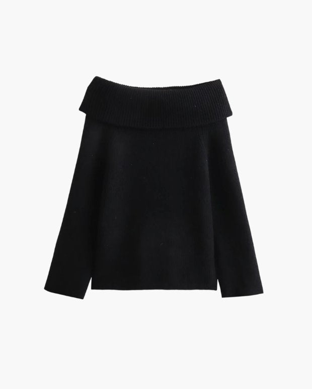 Women's Off-Shoulder Knit Sweater