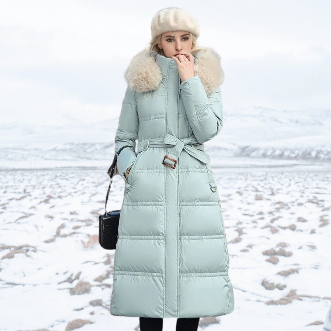 Women's Oversized Puffer Coat - Blue