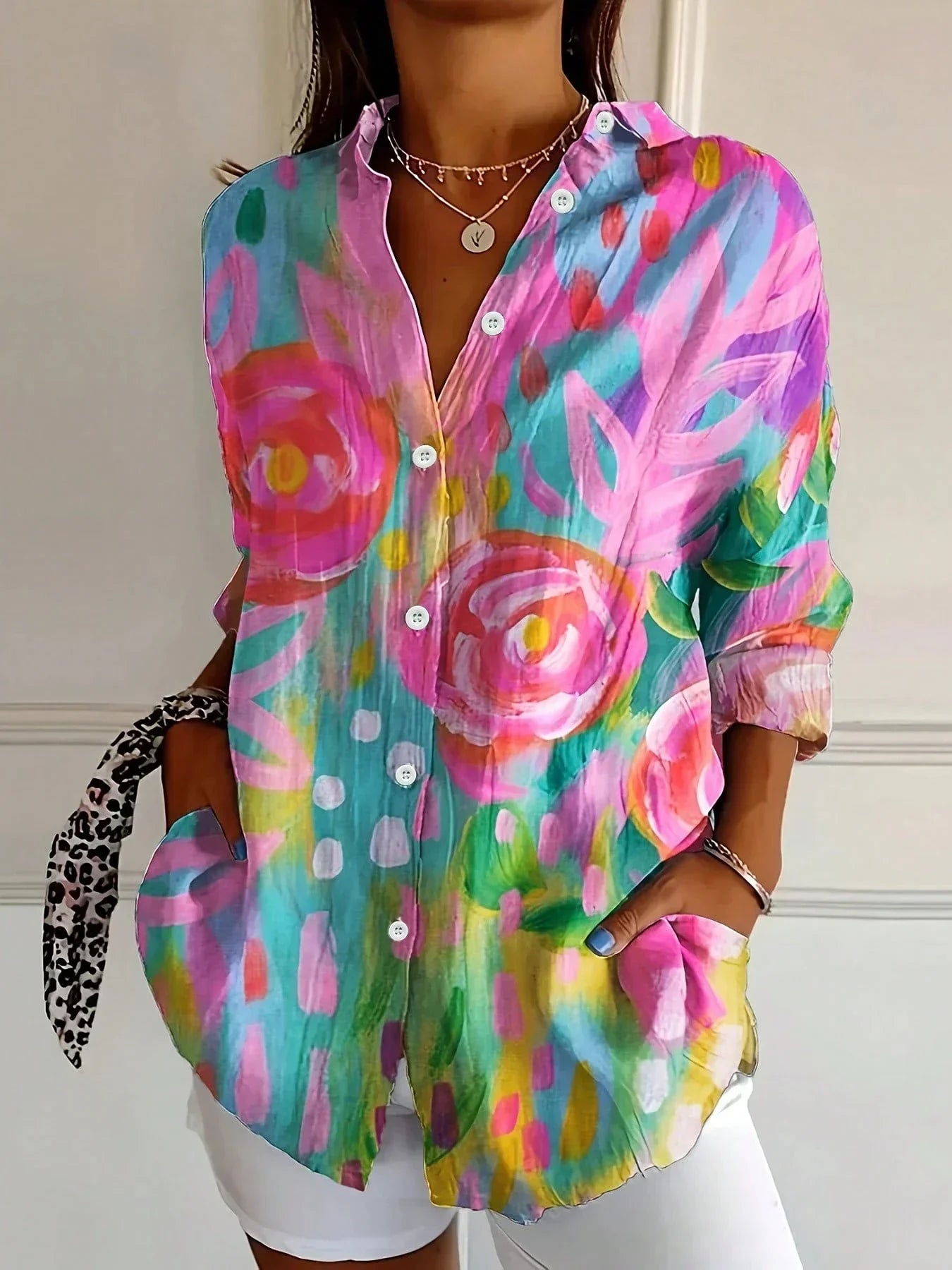 Rosie Women's Floral Printed Blouse 1
