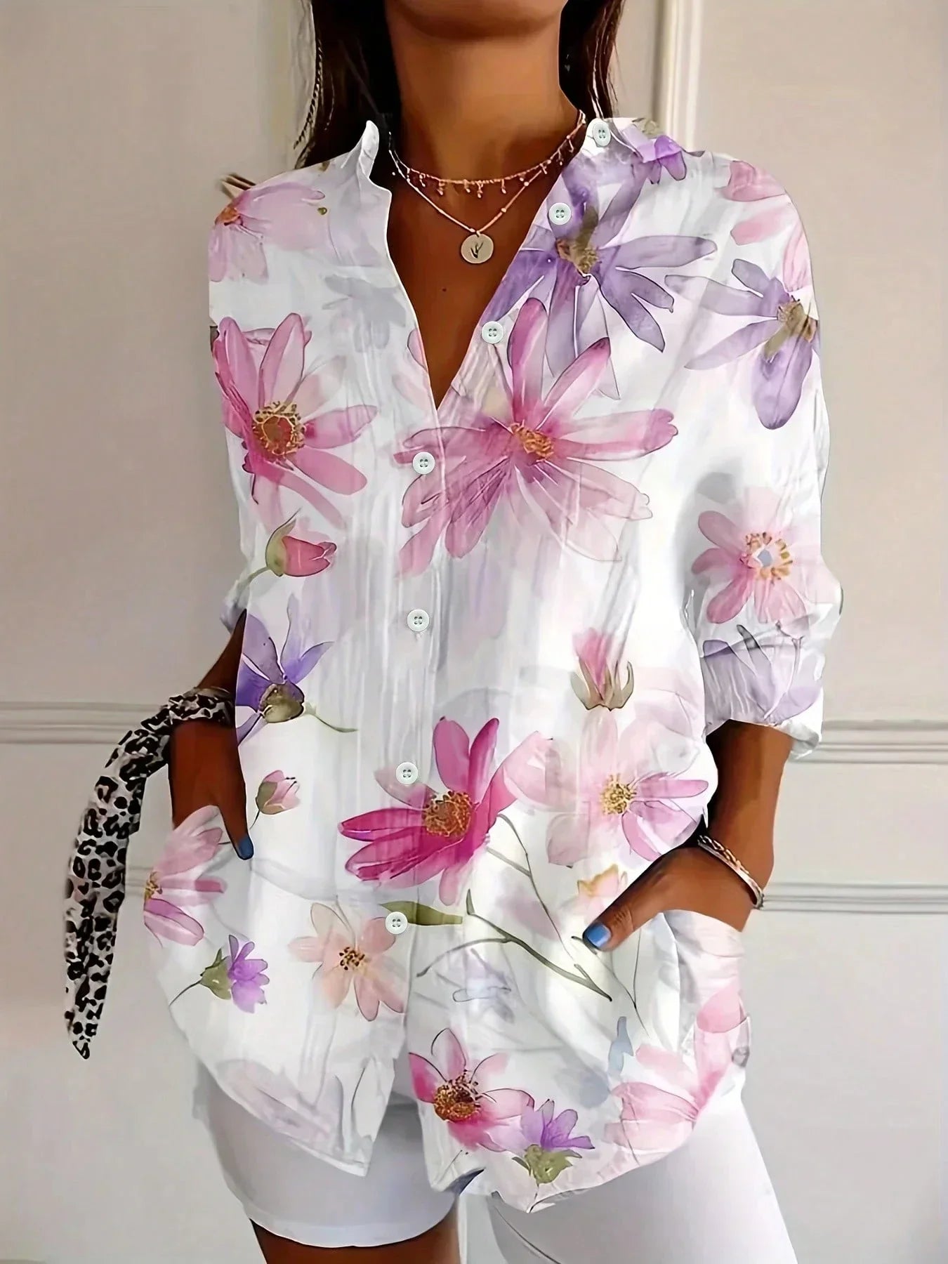 Rosie Women's Floral Printed Blouse 4