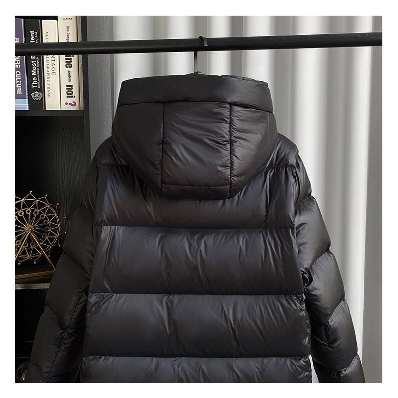 Women's Hooded Nylon Puffer Coat