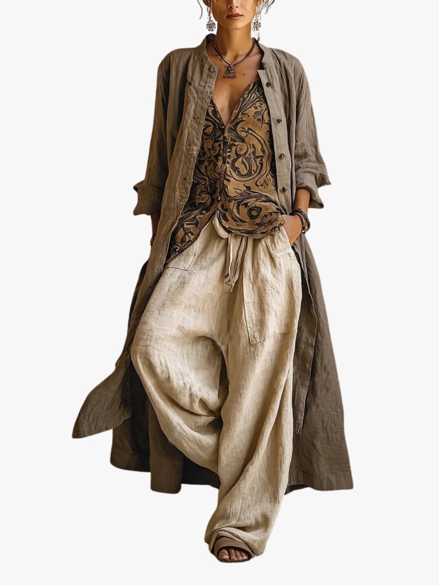 Women's Oversized Duster Wool Coat