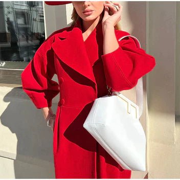 Women's Oversized Wool Wrap Coat