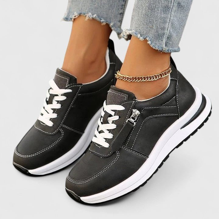 Women's Platform Sneakers - Black