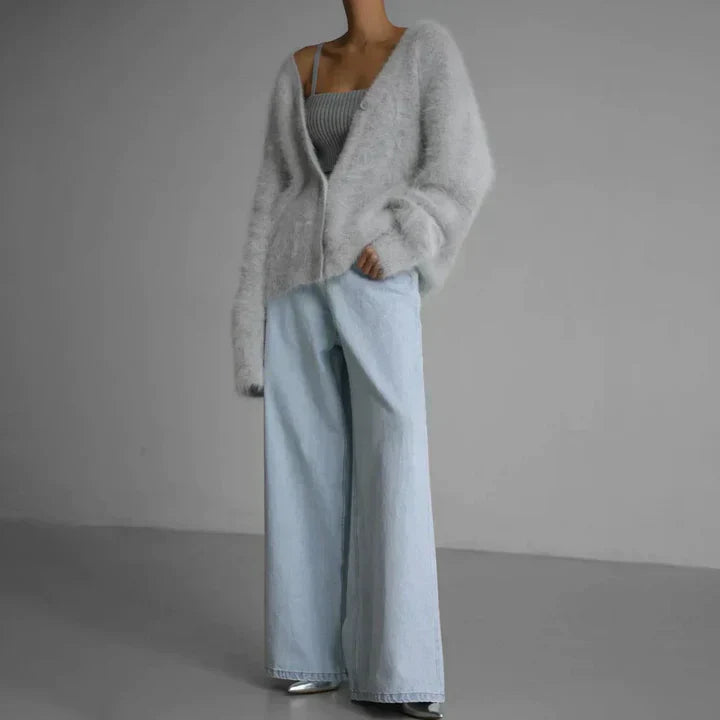 Ruby Women's Oversized V-Neck Cardigan 6
