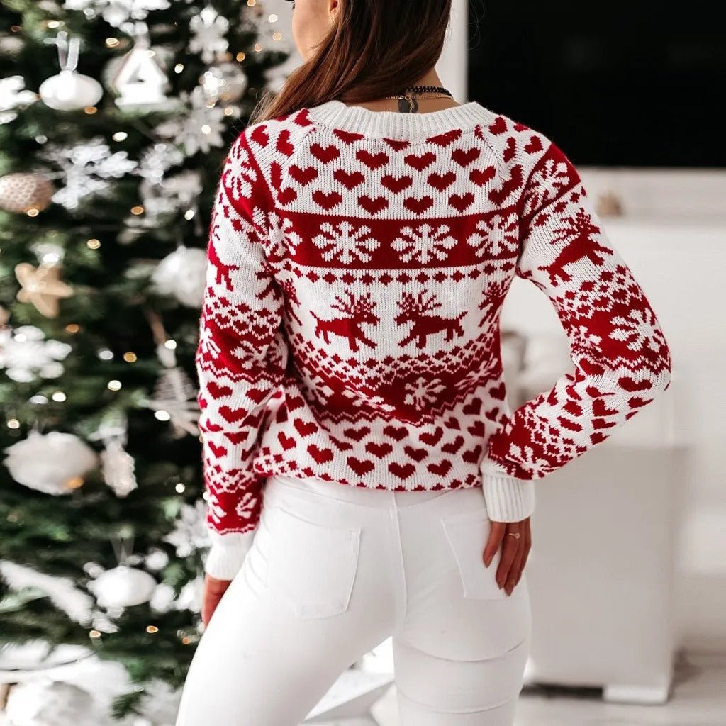 Women's Cropped Fair Isle Sweater
