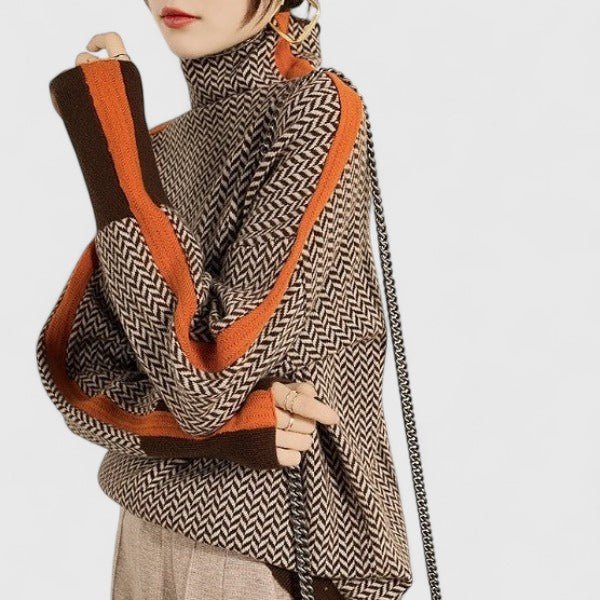 Women's Oversized Wool Turtleneck Sweater