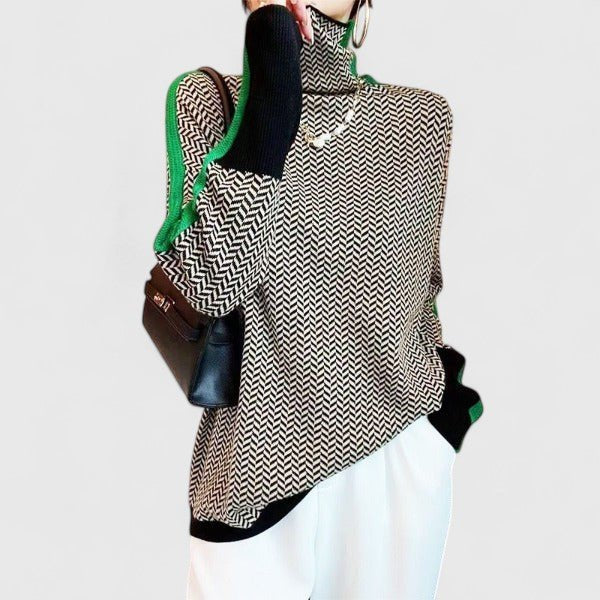 Women's Oversized Wool Turtleneck Sweater