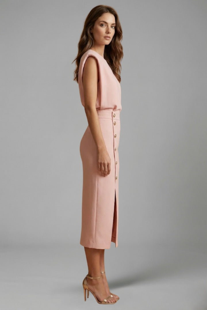 Sleeveless Cocktail Midi Dress