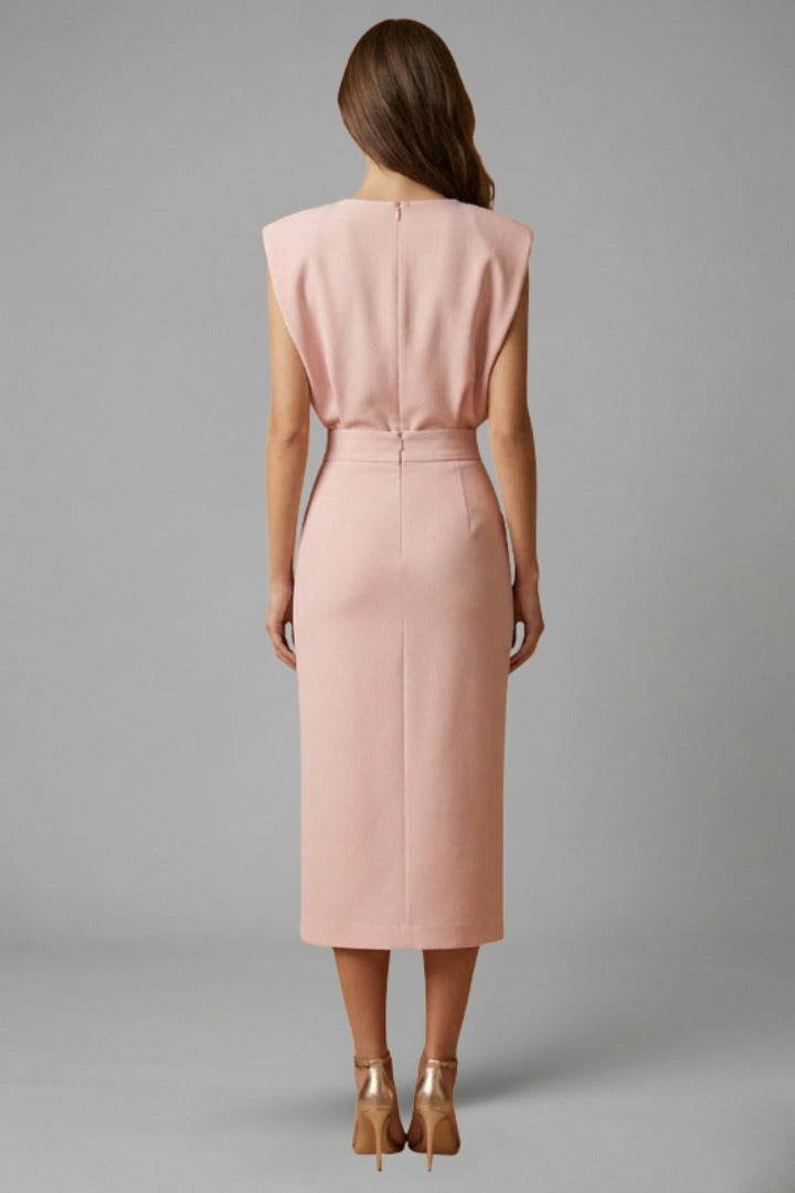 Sleeveless Cocktail Midi Dress