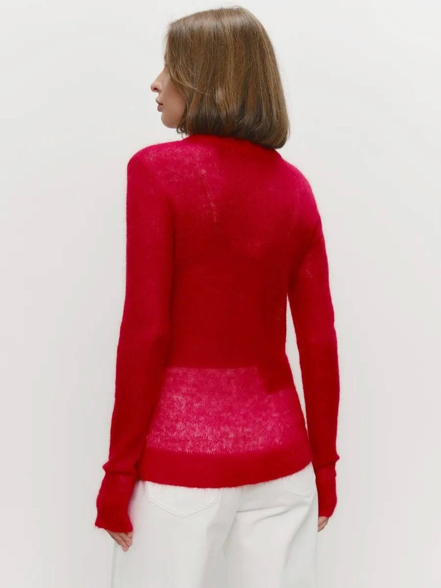 Women's Mohair Crewneck Sweater