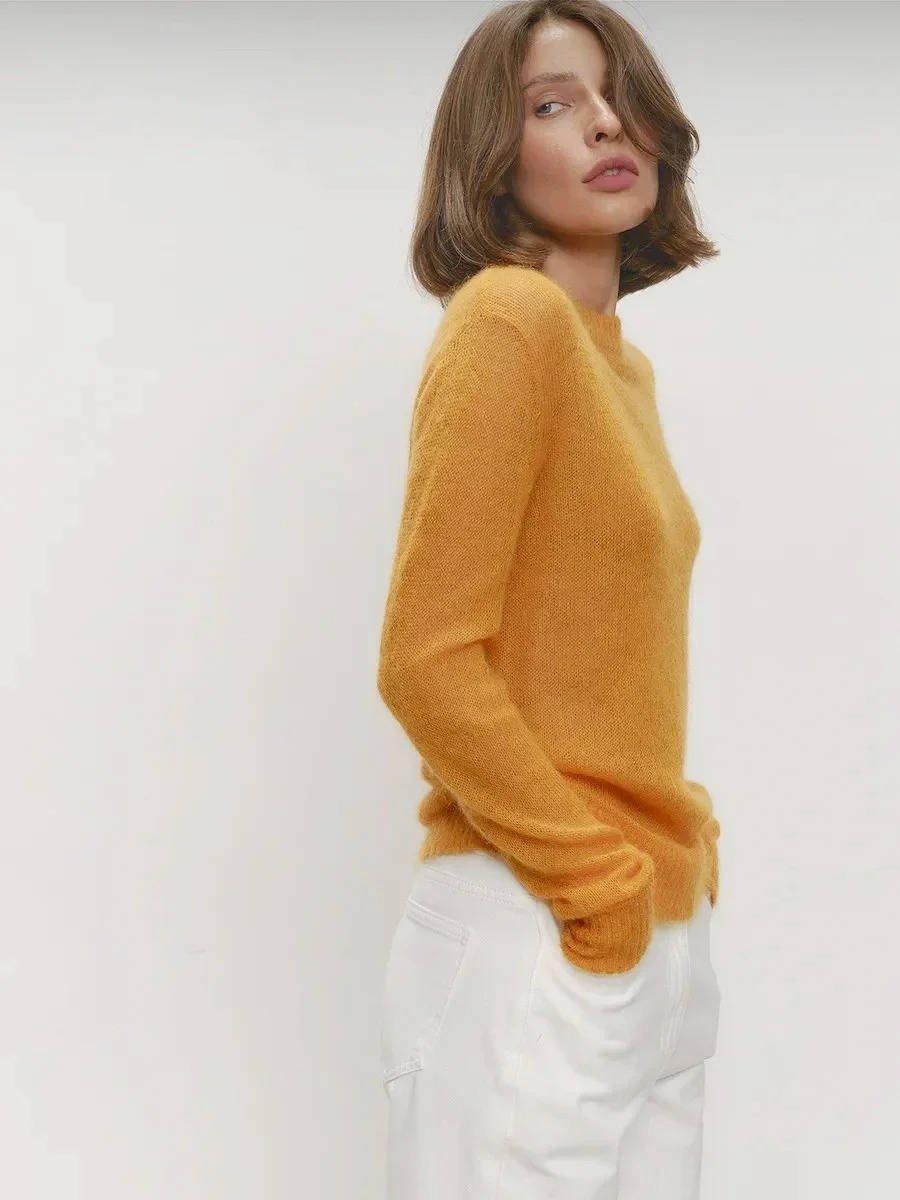 Women's Mohair Crewneck Sweater