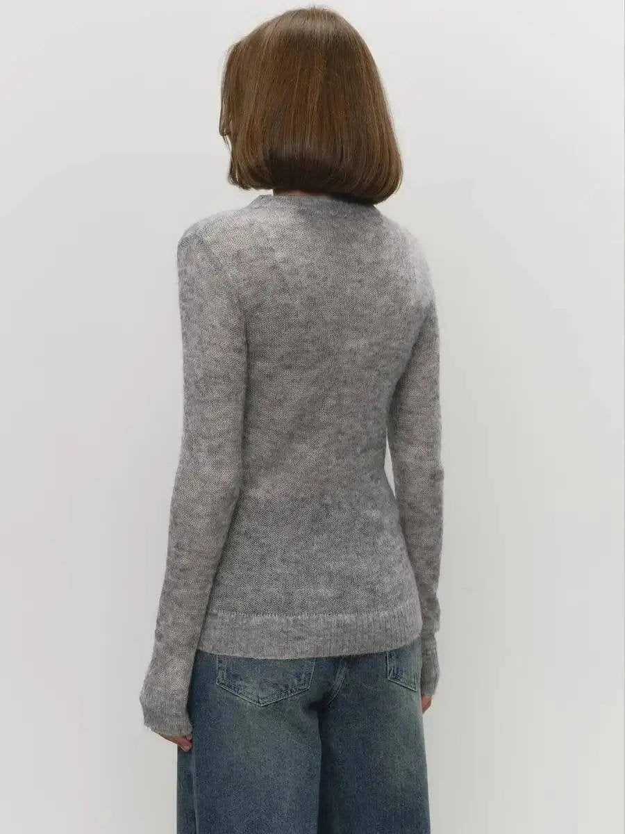 Women's Mohair Crewneck Sweater