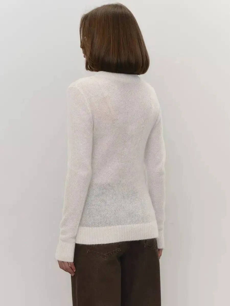 Women's Mohair Crewneck Sweater