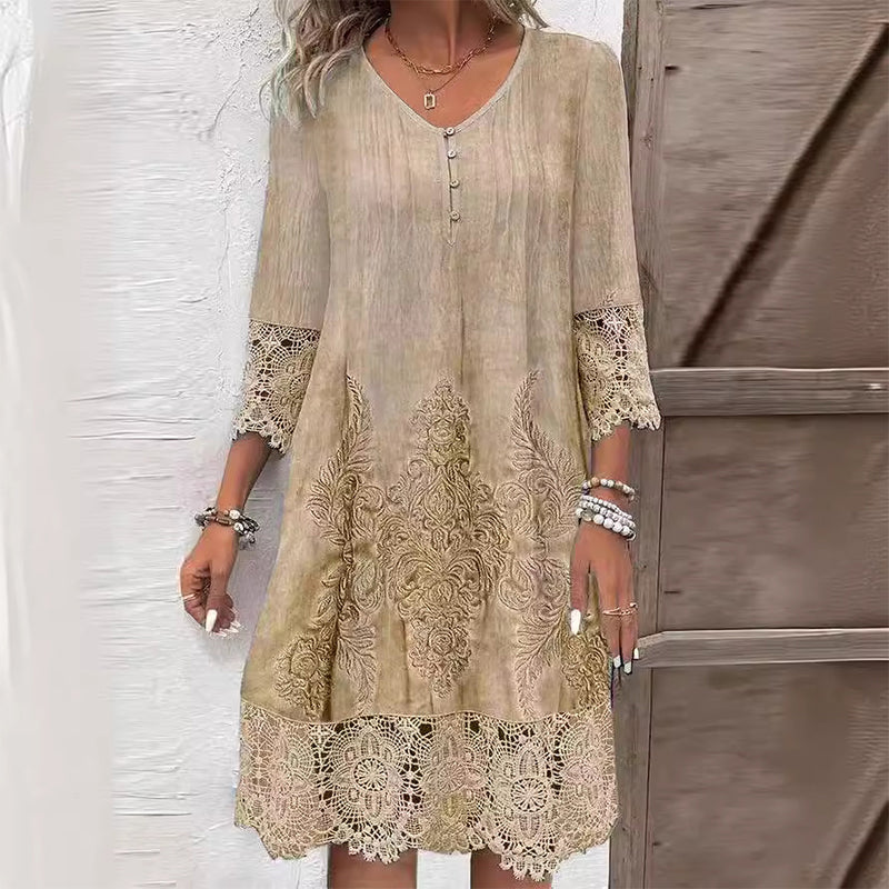 Sophie Women's Lace Embroidered Shift Dress 3