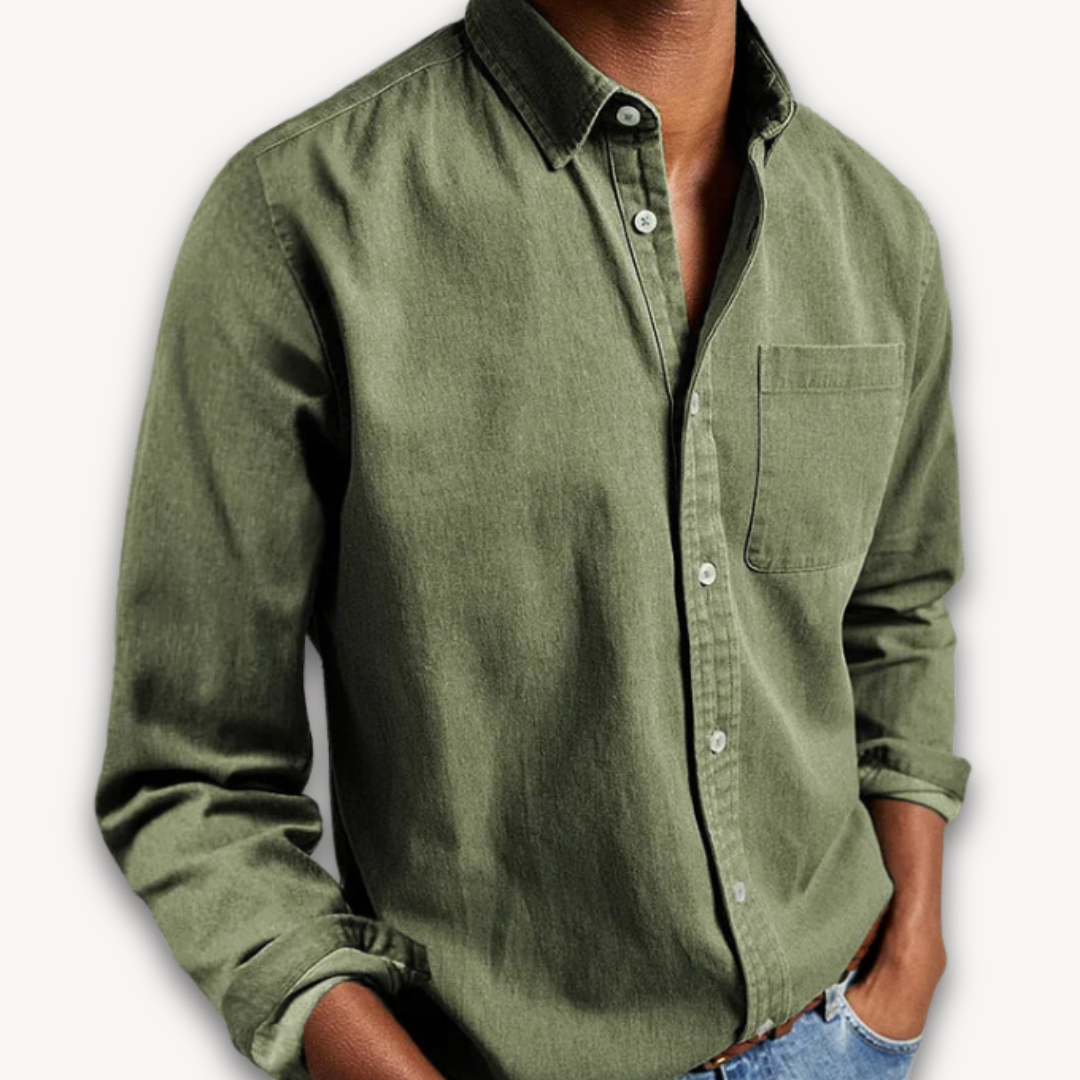 Spencer Men's Cotton Long Sleeve Shirt 4