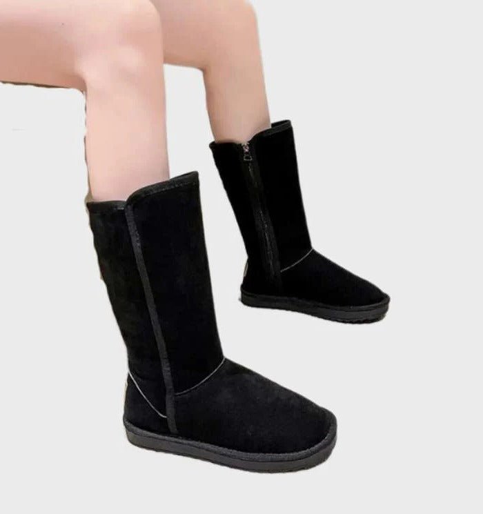 Women's Tall Suede Snow Boots