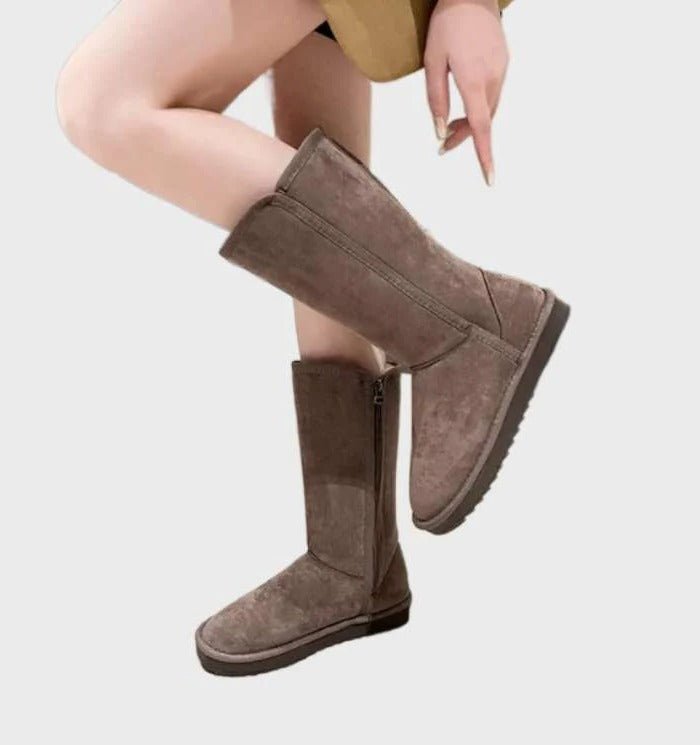 Women's Tall Suede Snow Boots